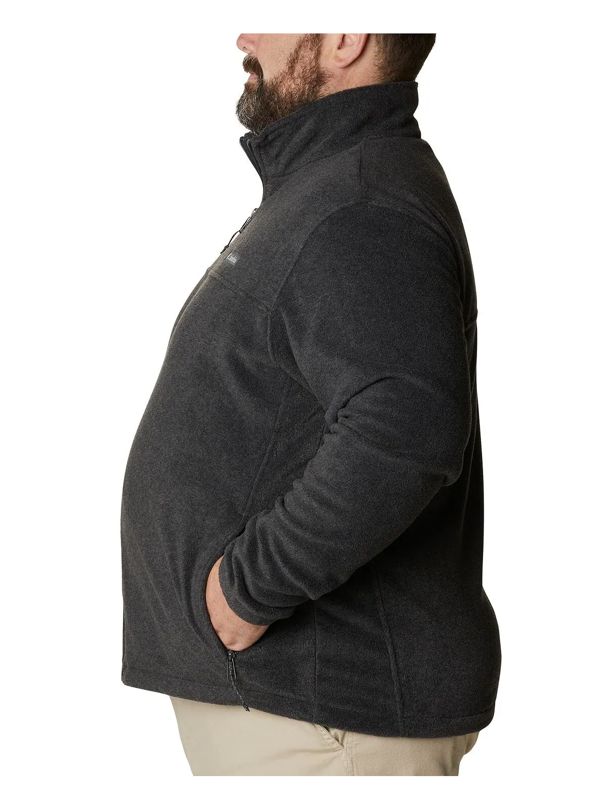 Мужская флисовая куртка big & tall steens mountain fleece Columbia — изображение 5 из 5, темно-серый