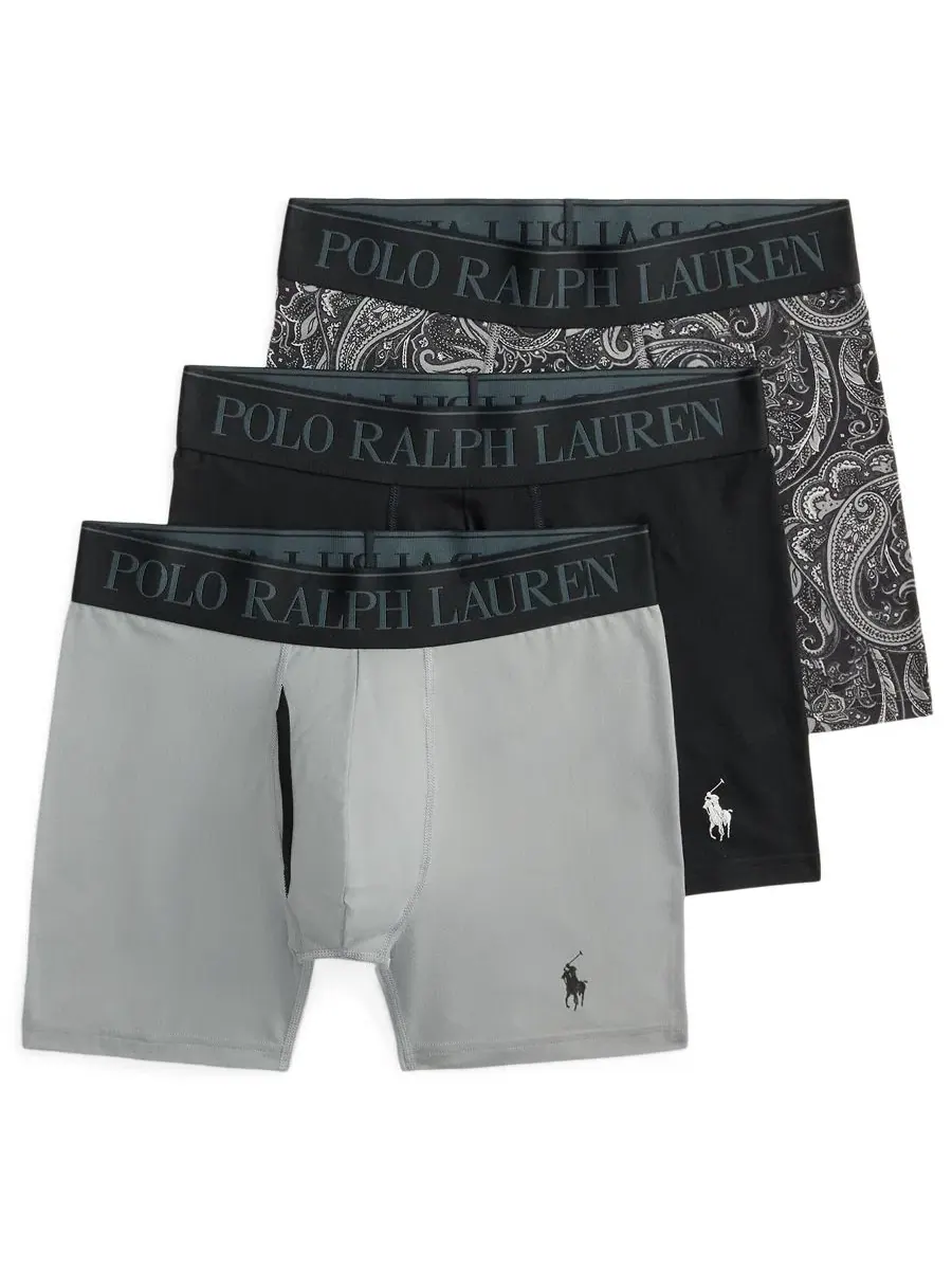Трусы-слипы (2 шт.) с принтом, хлопок Polo Ralph Lauren