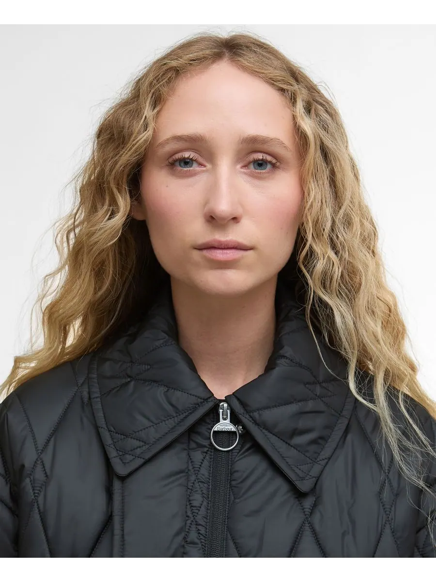 Женская стеганая куртка Bernadette с воротником Barbour — изображение 5 из 7, черный