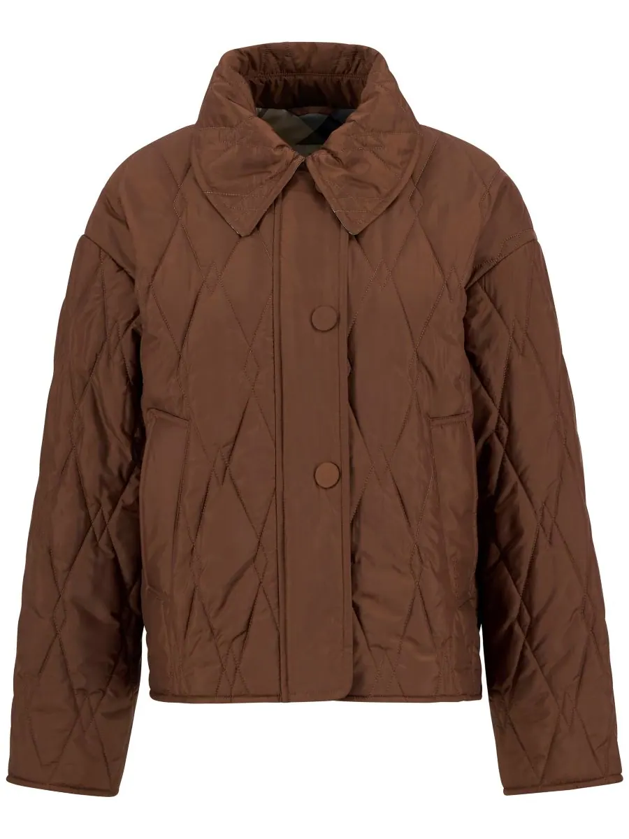Женская стеганая куртка Bernadette с воротником Barbour, Vicuna/Hessian Tartan — изображение 7 из 8