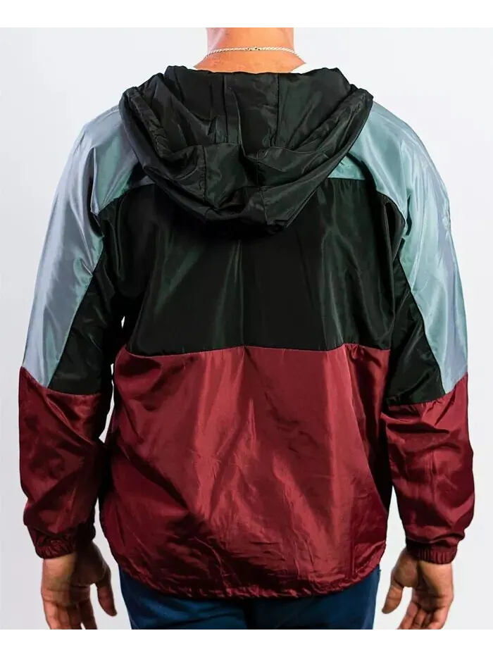 Легкая мужская ветровка с капюшоном BEAUTIFUL GIANT — изображение 3 из 4, бордовый