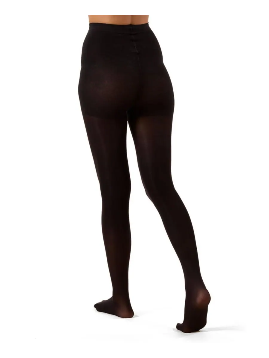 Женские хлопковые колготки Cotton On Top, идеально непрозрачные, плотностью 60 ден MeMoi — изображение 4 из 4, черный