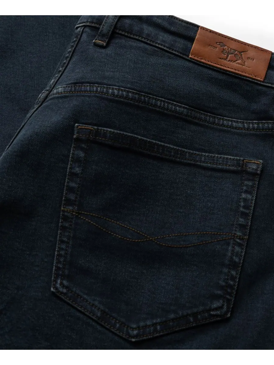 Мужские джинсы Linden Relaxed Denim Rodd & Gunn — изображение 5 из 7, синий черный