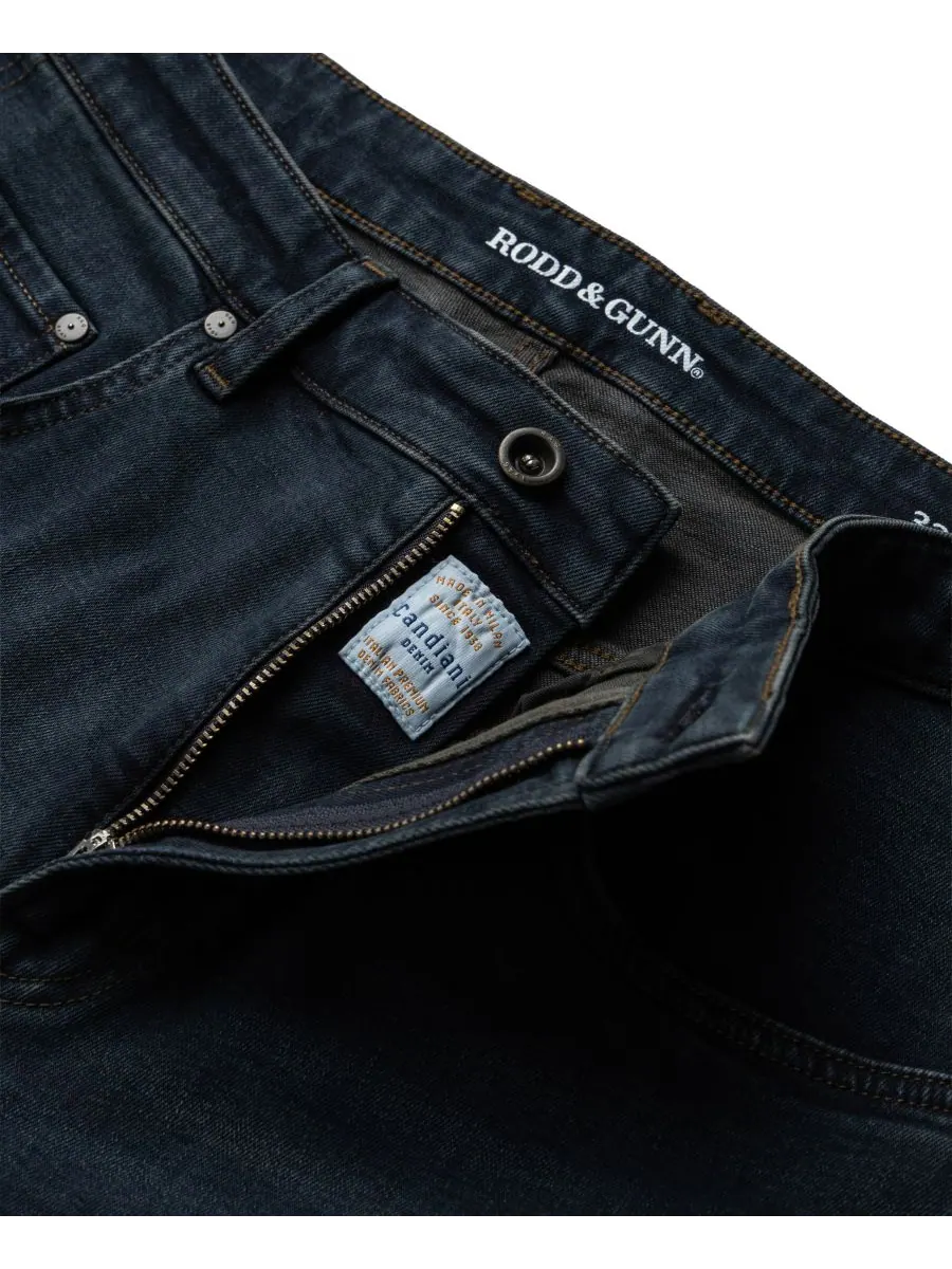 Мужские джинсы Linden Relaxed Denim Rodd & Gunn — изображение 6 из 7, синий черный