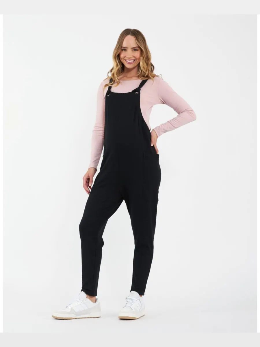 Черный комбинезон для беременных Ripe Perrie Ripe Maternity — изображение 4 из 5