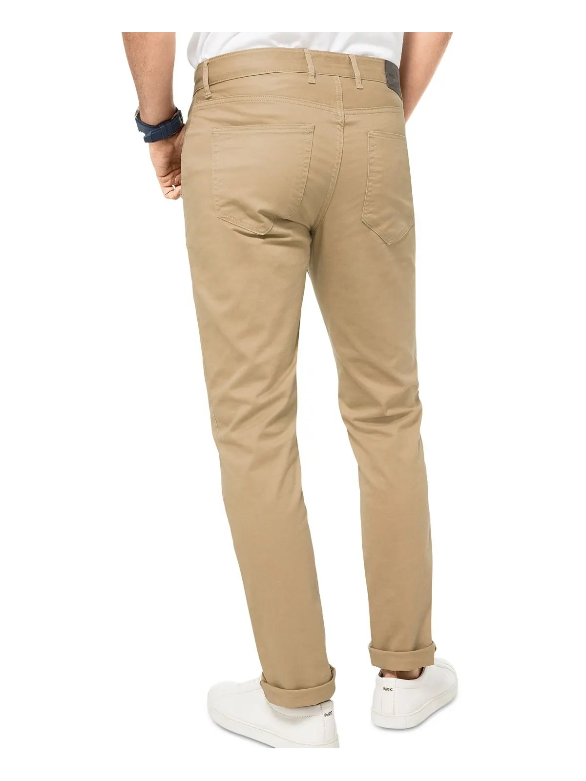 Мужские эластичные брюки parker slim-fit Michael Kors — изображение 3 из 3, хаки