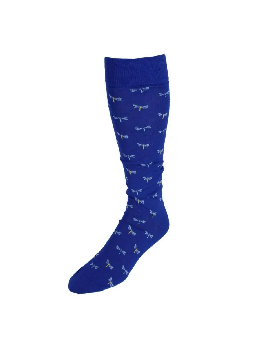 Мужские носки Renewal Dragonfly Novelty из хлопка пима выше колена (1 пара) TRAFALGAR