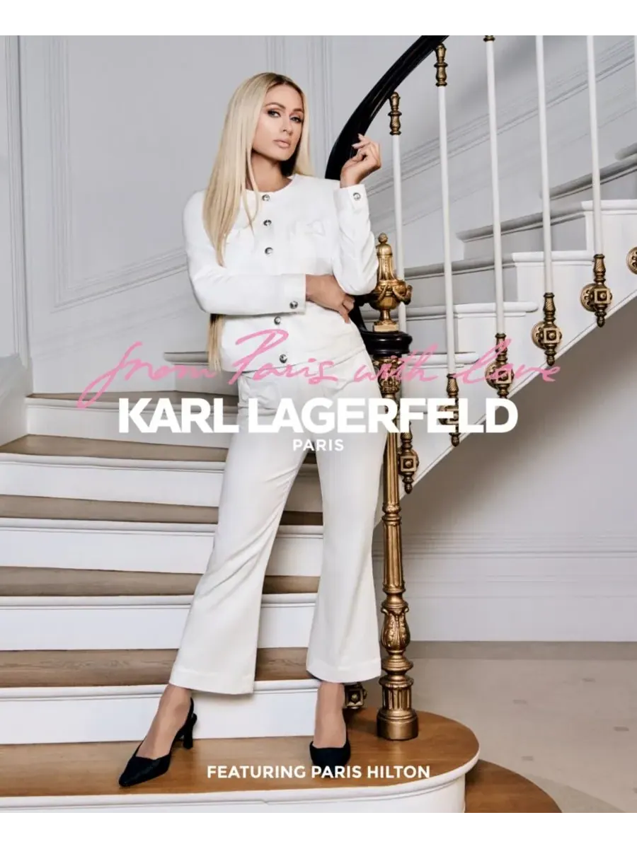 Женская куртка с бантом и карманом KARL LAGERFELD PARIS — изображение 7 из 8, белый