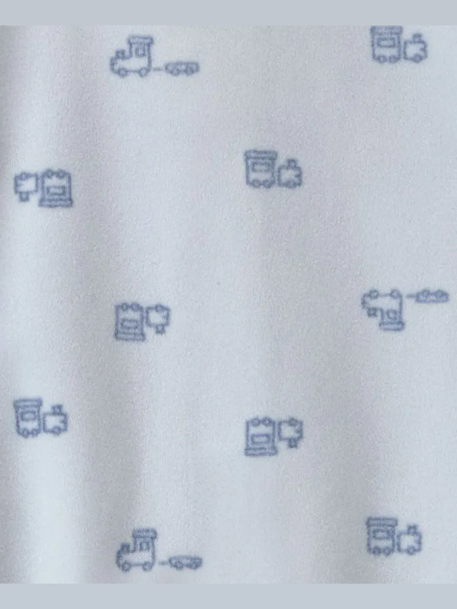Комбинезон для сна с ножками на молнии, флисовый, с длинным рукавом, Baby Brother Fleece Carter's — изображение 3 из 5, синий