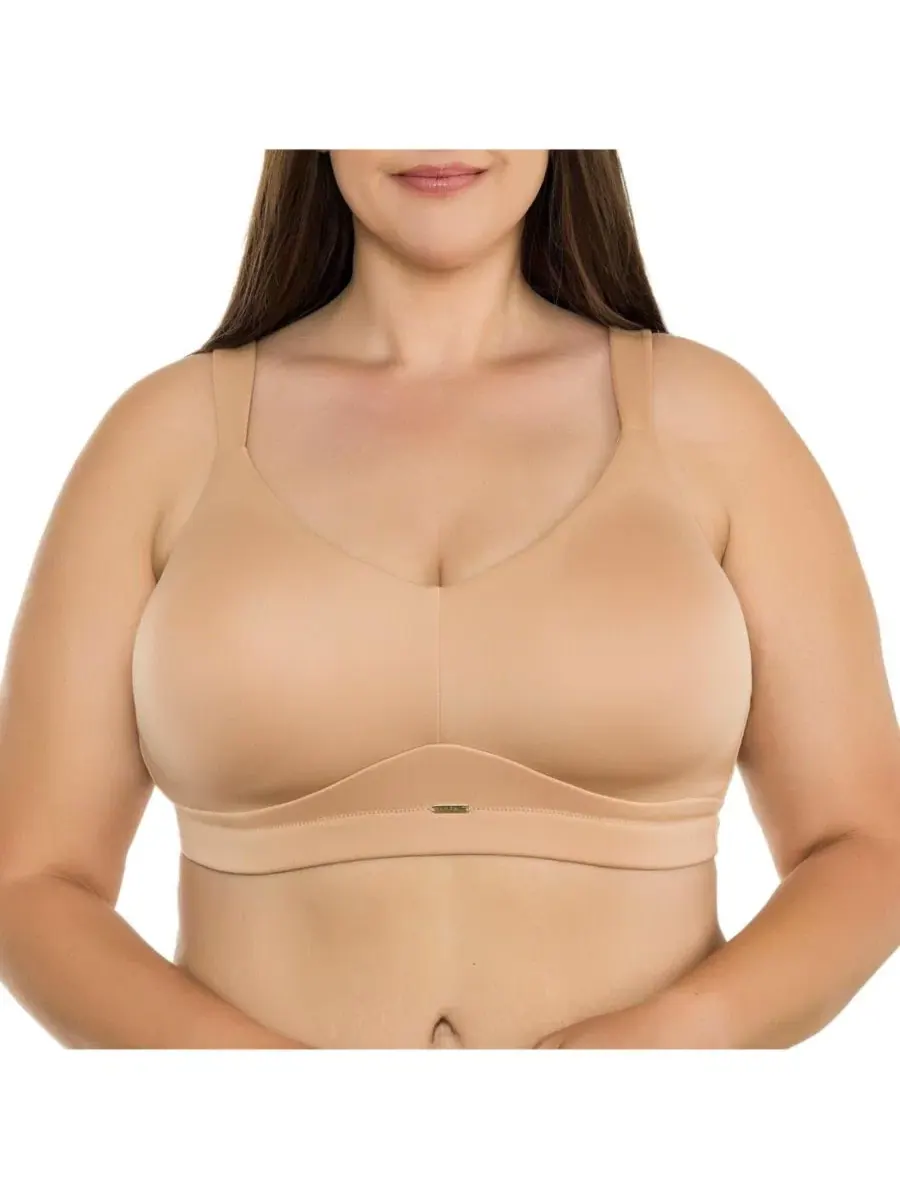 Бюстгальтер цельнокроеный без косточек Holly Plus Size PARFAIT — изображение 3 из 6, песочный