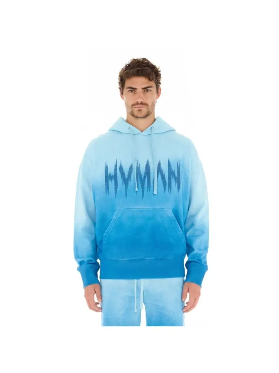 Худи оверсайз с принтом Hvman Chosen To Prevail x Cult — синий