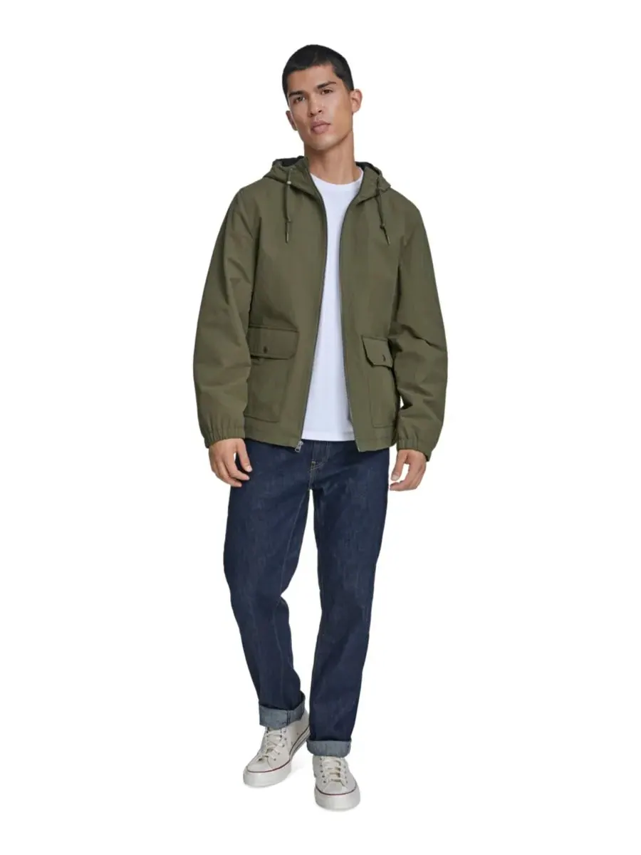 Мужская легкая куртка с капюшоном Levi's, светлый-оливковый — изображение 2 из 8, светлый оливковый