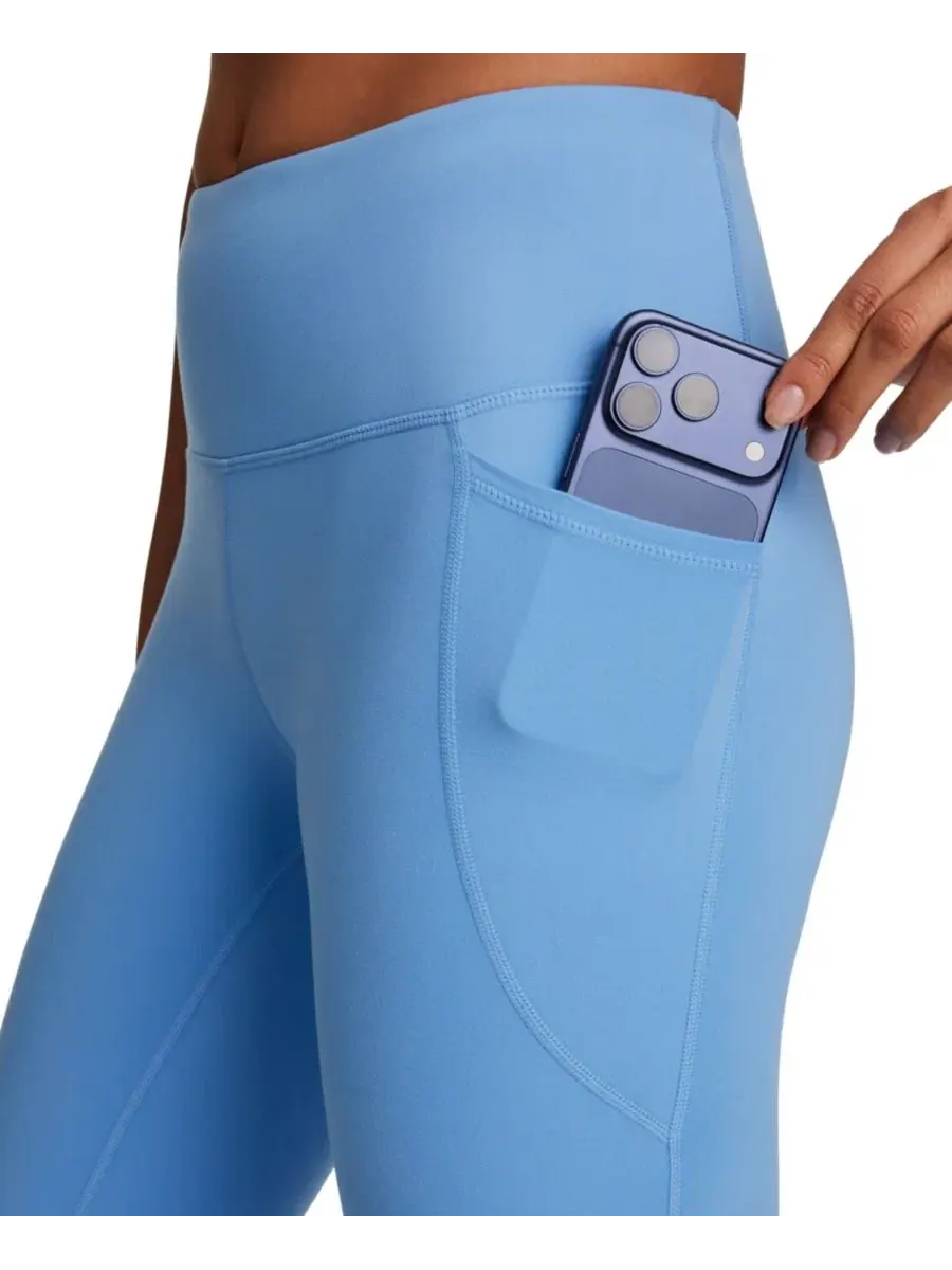 Женские спортивные брюки средней посадки, облегающего кроя Reebok — изображение 5 из 7, синий