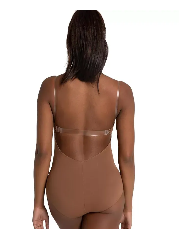 Женский купальник-комбинезон с BraTek Capezio — изображение 4 из 6, коричневый