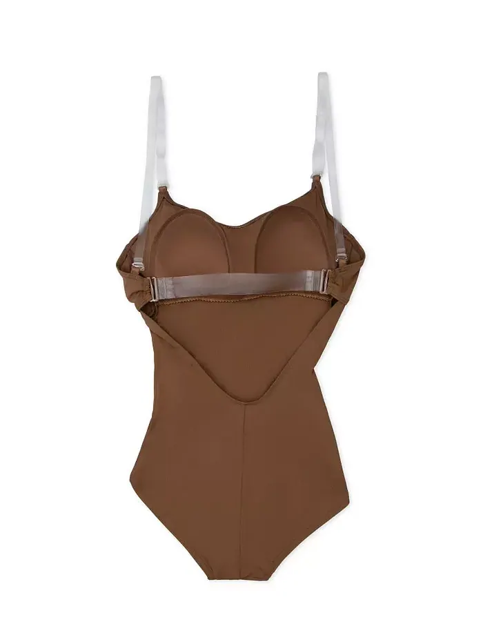 Женский купальник-комбинезон с BraTek Capezio — изображение 6 из 6, коричневый