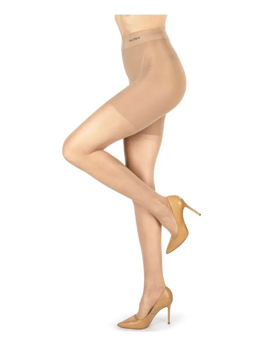 Женские колготки телесного цвета Ultra Bare Essentials Longline Control Top LUXE Memoi, нюдовый