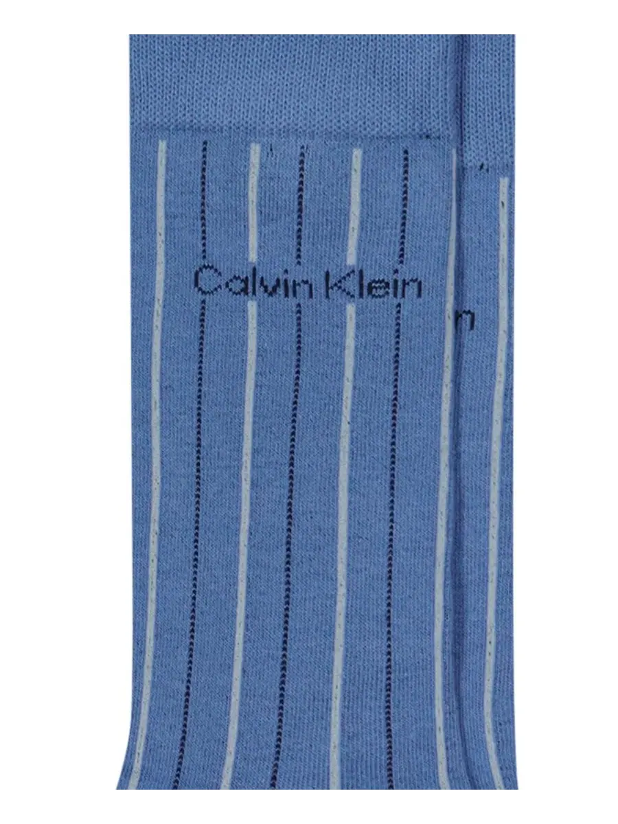 Мужские хлопковые носки средней высоты Calvin Klein — изображение 3 из 4, синий