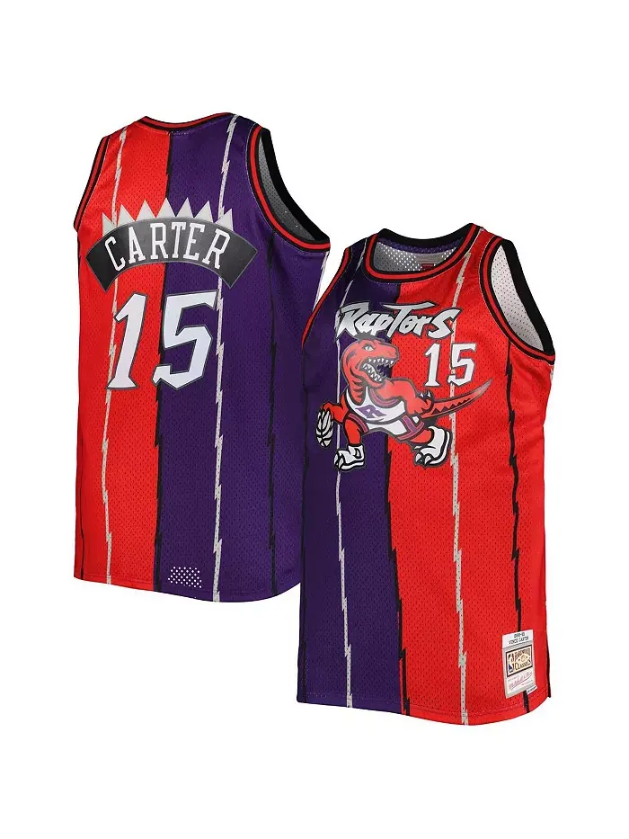Мужская джерси Vince Carter Purple — изображение 4 из 6, красный