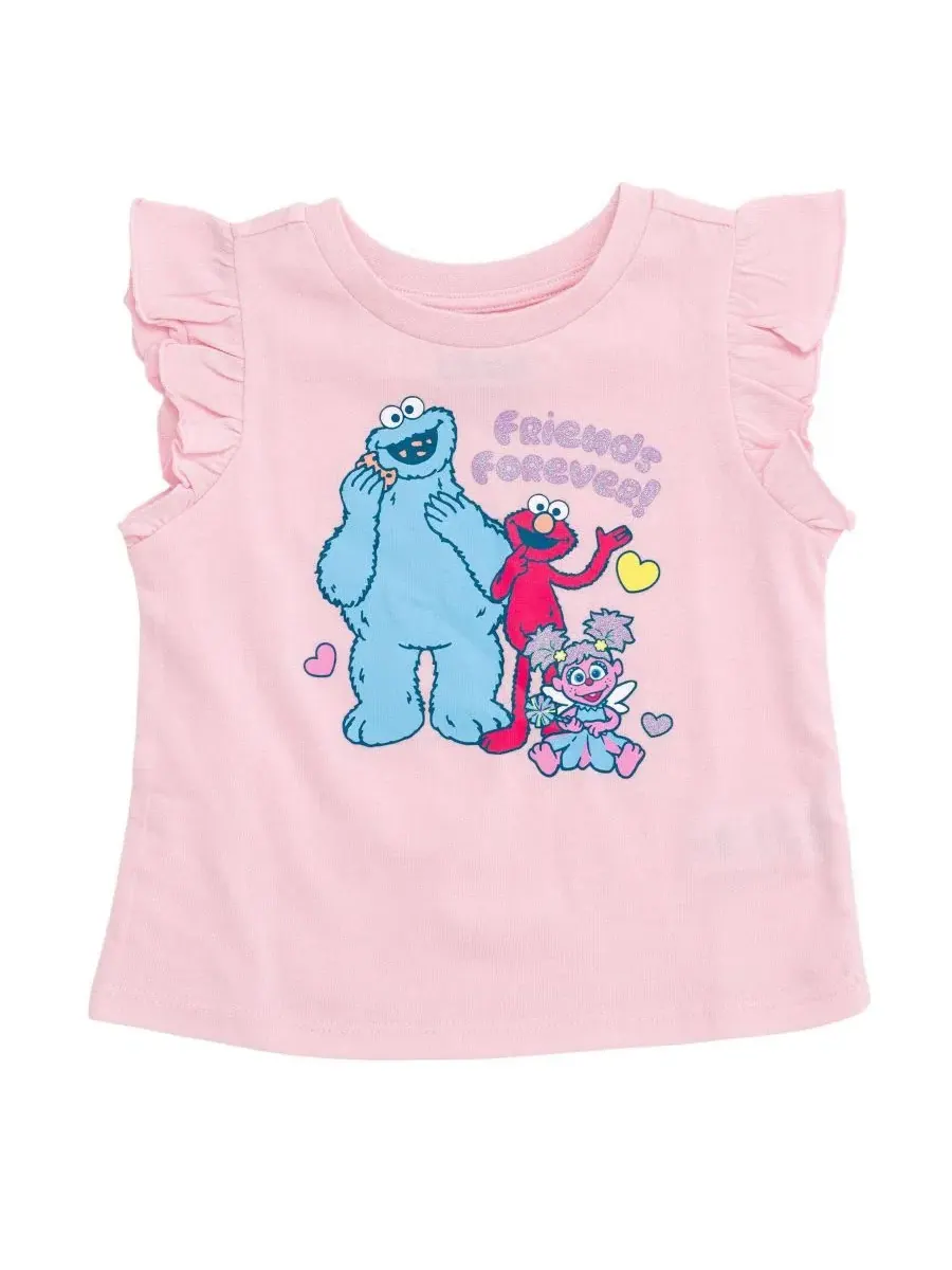 Комплект из топа и юбки с персонажами Улицы Сезам Sesame Street Sesame Street Pink — изображение 3 из 3, розовый