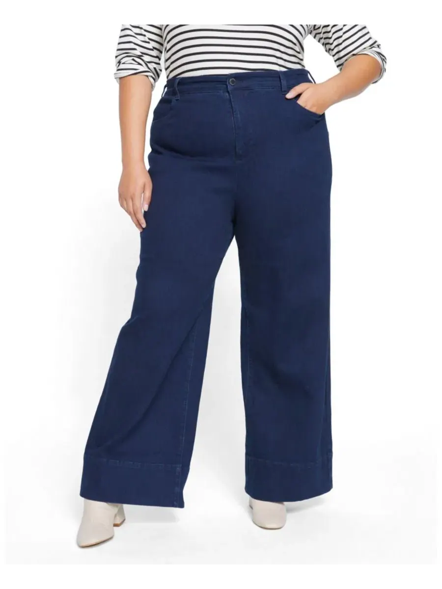 Джинсы с ультра-высокой посадкой и широкими штанинами Carrie High Rise Ultra-Wide Leg Universal