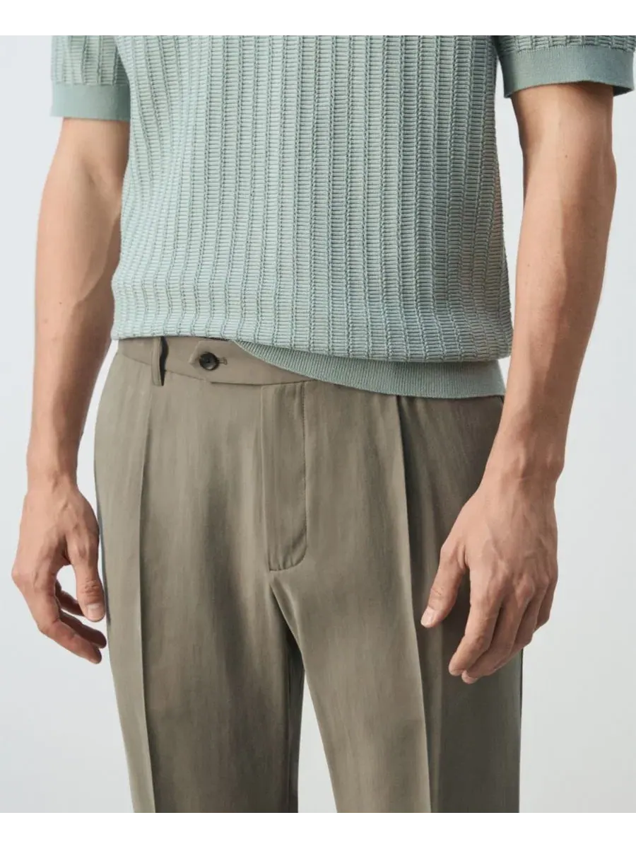 Брюки классические со складками, модель Regular-Fit Pleated MANGO — 4