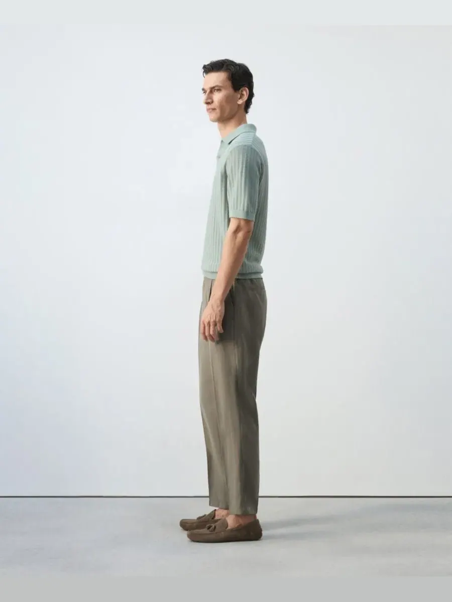 Брюки классические со складками, модель Regular-Fit Pleated MANGO — 5
