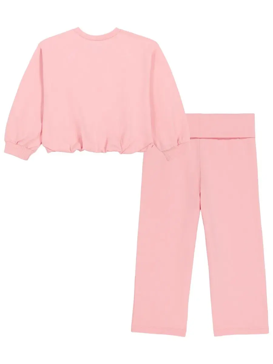 Комплект из свитшота и брюк Calvin Klein — изображение 6 из 9, розовый