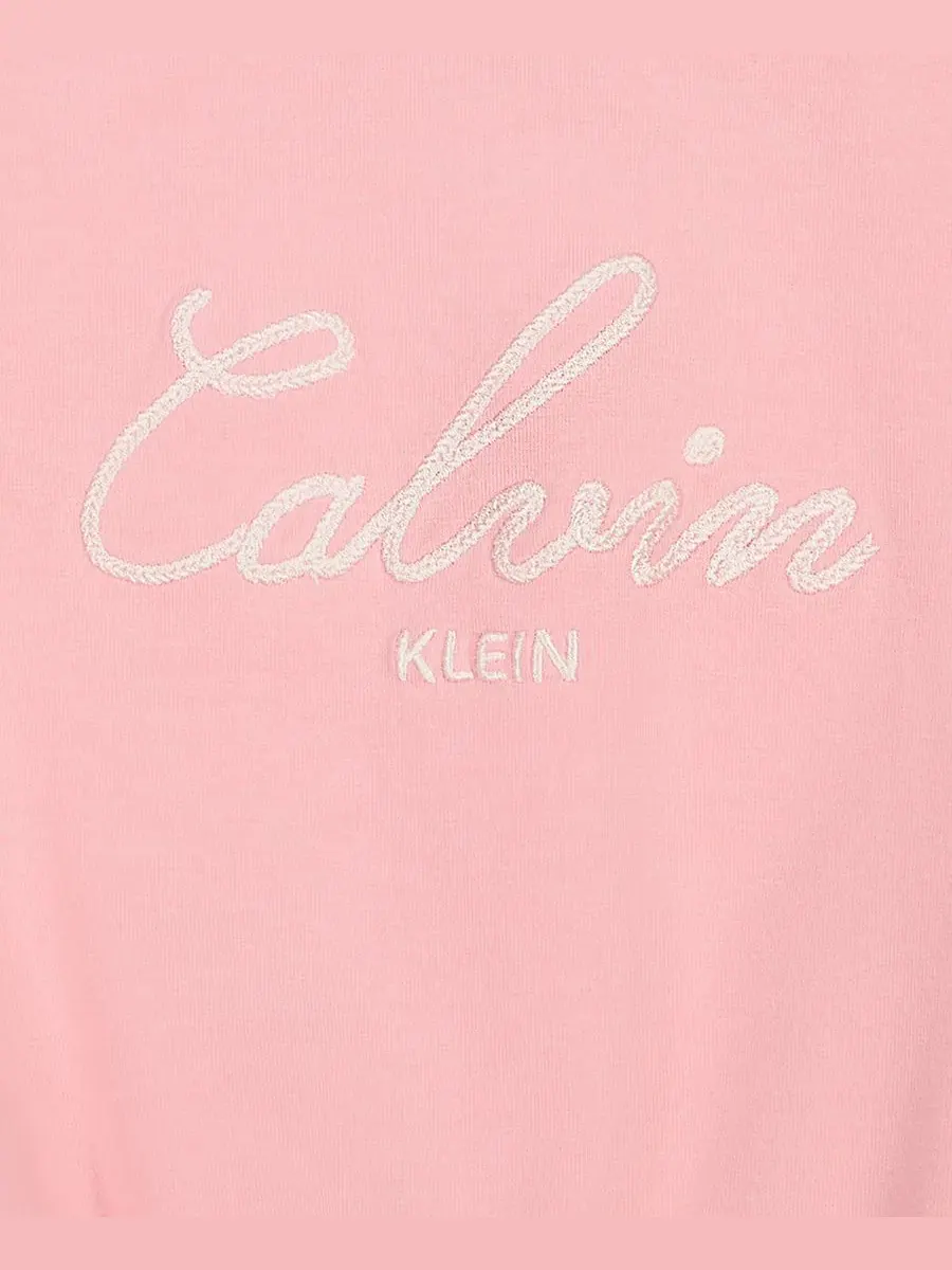 Комплект из свитшота и брюк Calvin Klein — изображение 9 из 9, розовый