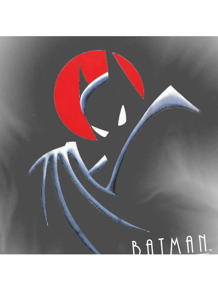 Футболка с длинным рукавом с принтом Behind The Cape Batman — изображение 3 из 3, черный