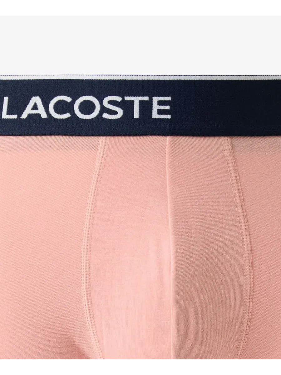 Трусы-боксеры мужские, комплект из 3 шт., с принтом Lacoste — изображение 6 из 7, синий темно-синий синий