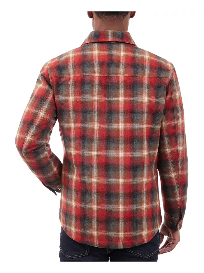 Мужская стеганая рубашка-куртка из шерсти Lucky Brand — изображение 2 из 4, красный