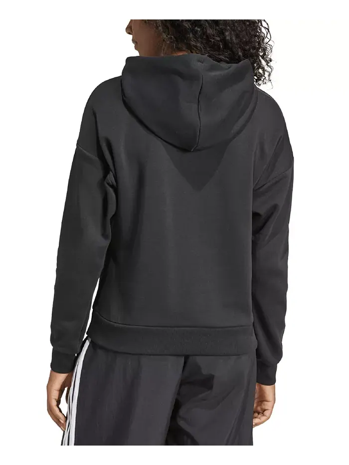 Женская толстовка с длинными рукавами и логотипом Essentials adidas — изображение 2 из 5, черный/белый