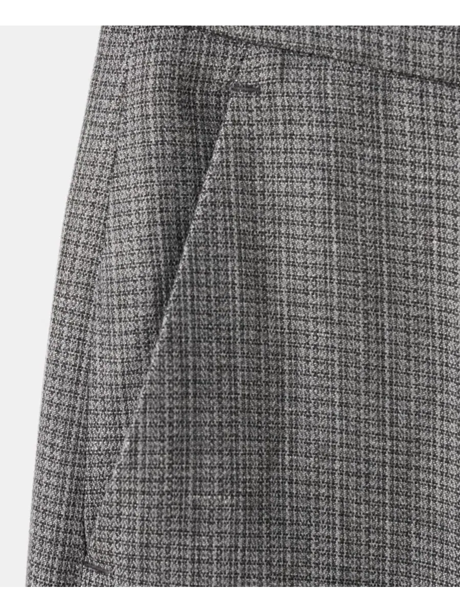 Женские брюк в крапинку MANGO — изображение 3 из 3, черный