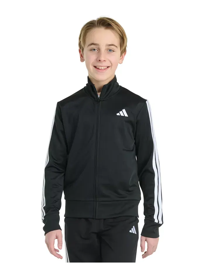 Большая детская трикотажная куртка с длинным рукавом на молнии Essential adidas