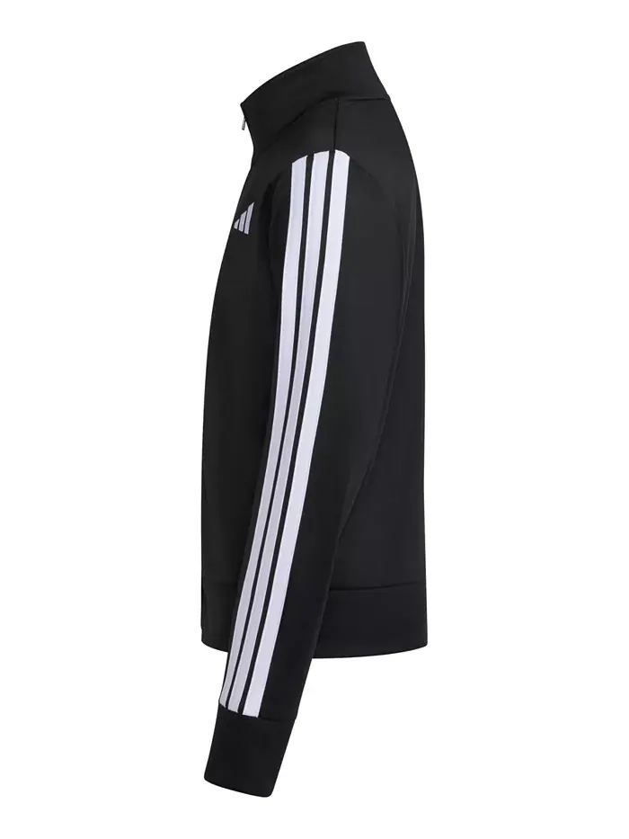 Большая детская трикотажная куртка с длинным рукавом на молнии Essential adidas — изображение 8 из 8, черный