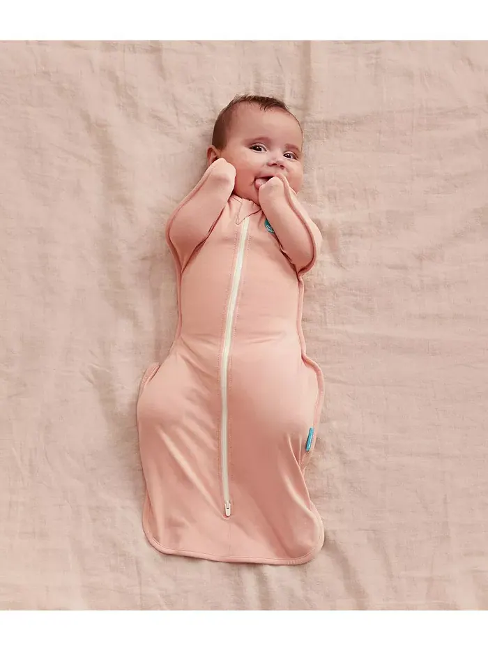 Swaddle Up Спальный мешок - Легкий хлопок 0.2 TOG Love To Dream — изображение 4 из 8, розовый