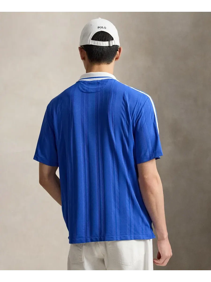 Мужская поло-рубашка с принтом US Open, модель Polo Tennis Polo Ralph Lauren — изображение 4 из 6, синий