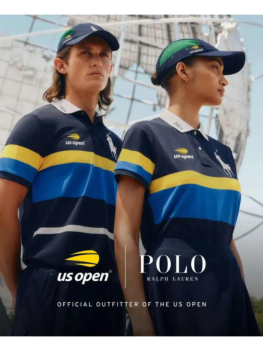 Мужская поло-рубашка с принтом US Open, модель Polo Tennis Polo Ralph Lauren — изображение 6 из 6, синий