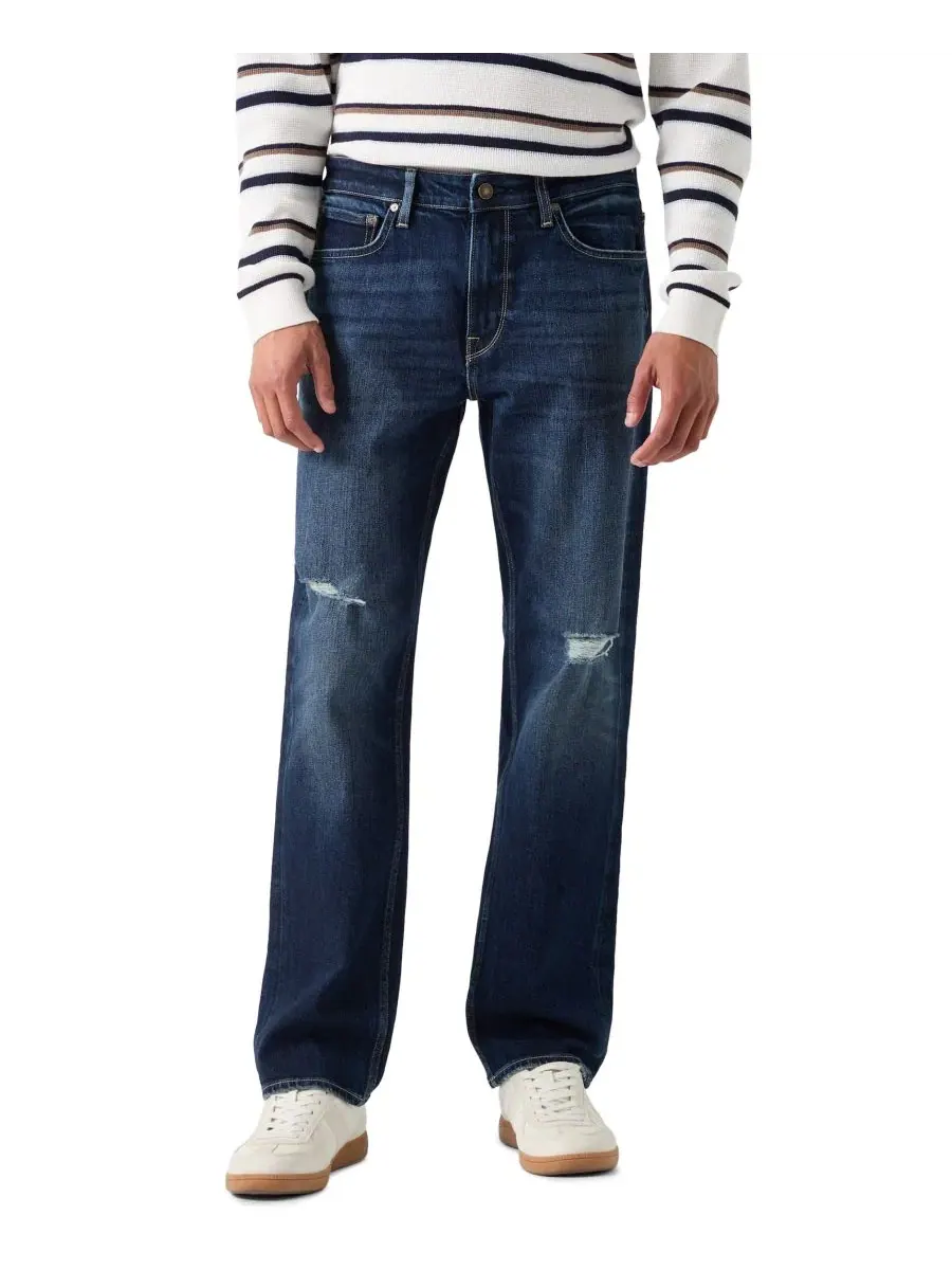 Мужские джинсы Mason прямого кроя с пятью карманами GUESS