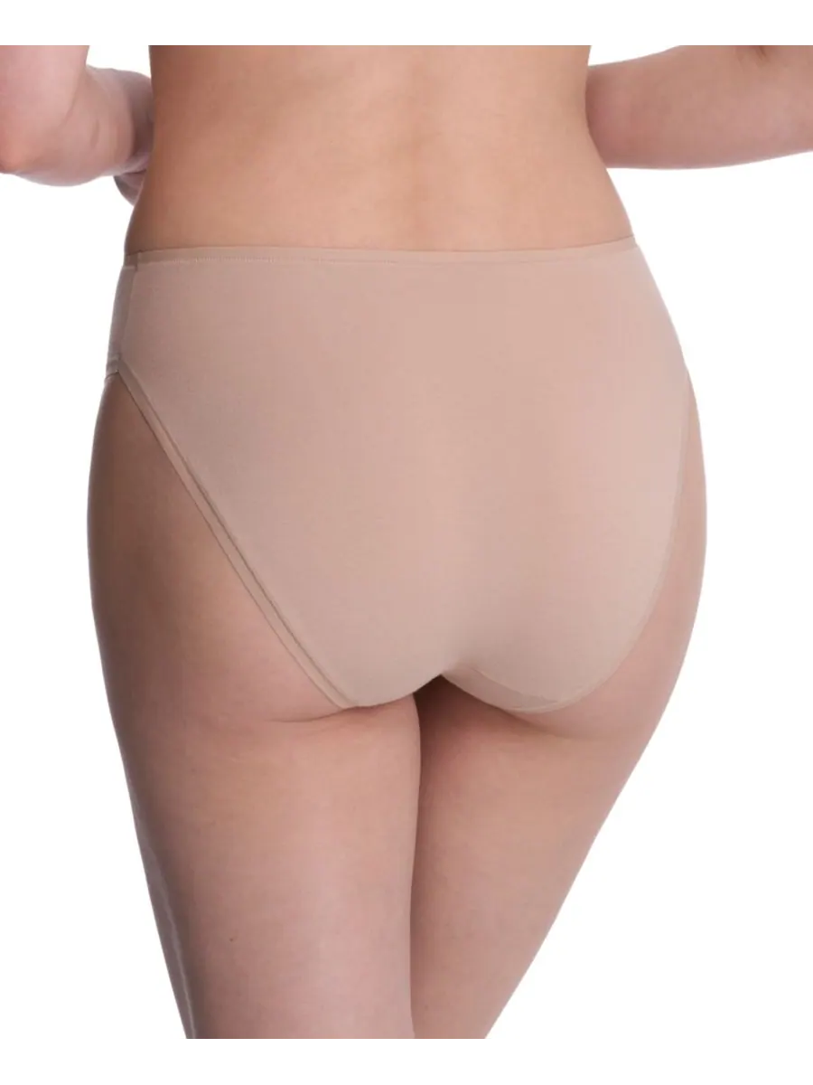 Женские трусики Bliss Bare Cotton High-Cut Brief Underwear 772346 Natori — изображение 3 из 3, кофе