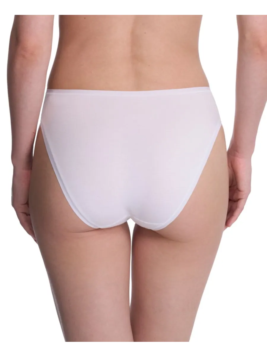 Женские трусики Bliss Bare Cotton High-Cut Brief Underwear 772346 Natori — изображение 3 из 3, белый