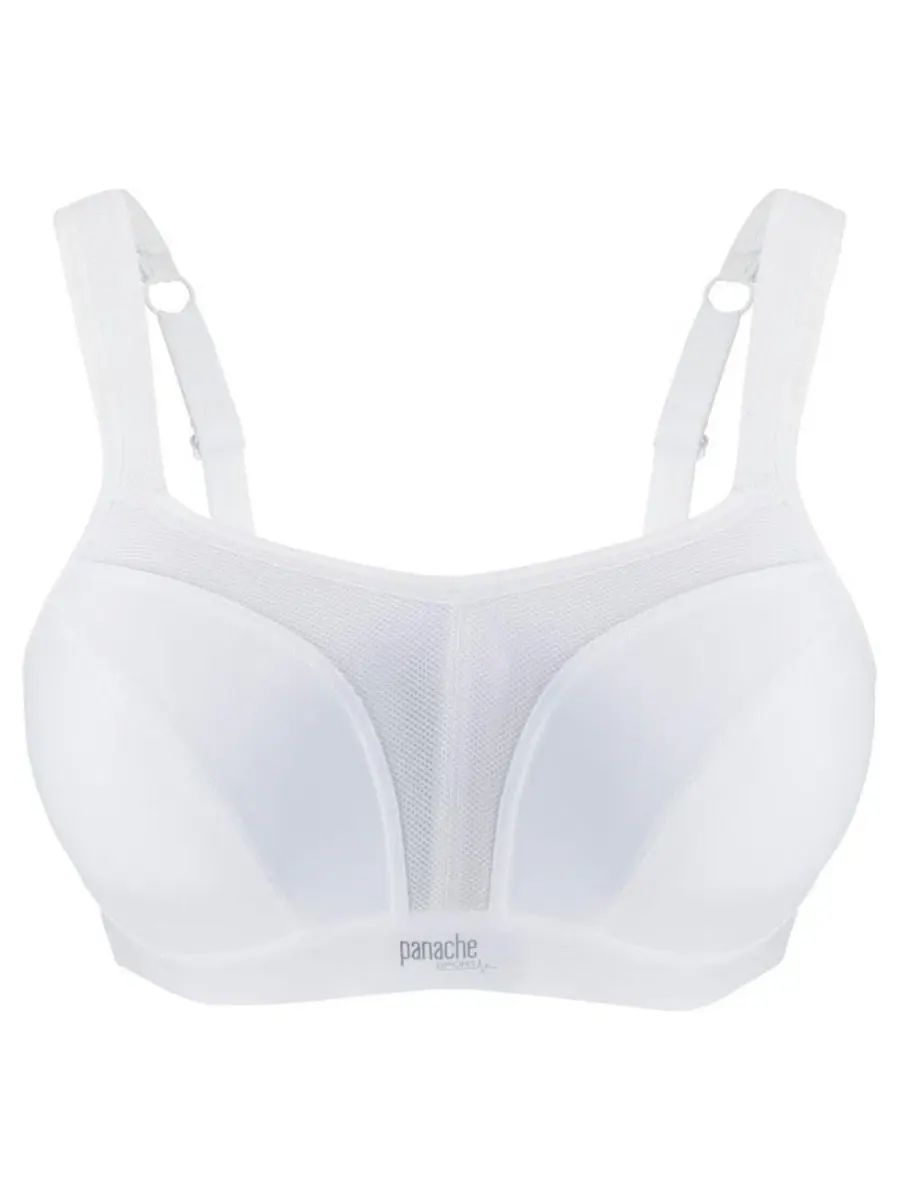 Женский спортивный бюстгальтер Power 5021 на косточках Panache Lingerie — изображение 4 из 5, белый
