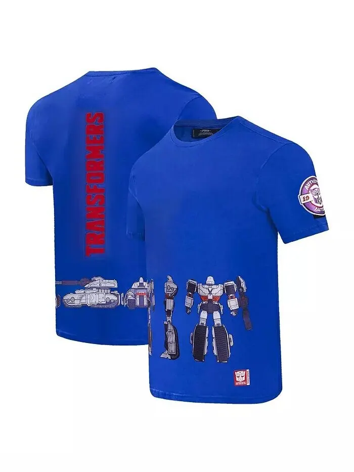 Мужская и женская футболка Royal Transformers Barricade Freeze Max — синий