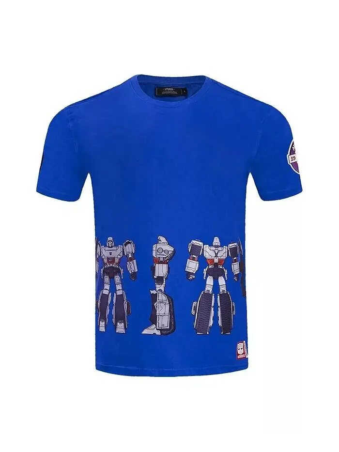 Мужская и женская футболка Royal Transformers Barricade Freeze Max — изображение 3 из 4, королевский