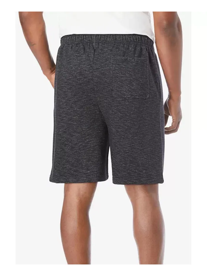 Мужские уютные флисовые шорты KingSize — изображение 2 из 2, черный белый