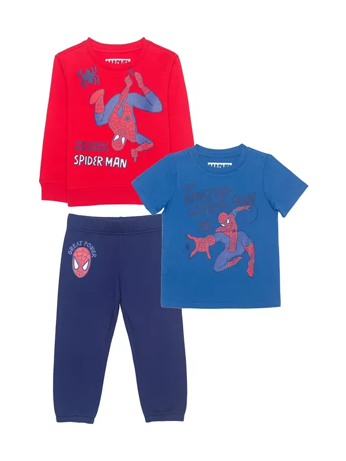 Мальчики Toddler 2T-5T комплект из 3 предметов: футболка с принтом, футболка с короткими рукавами и — мульти