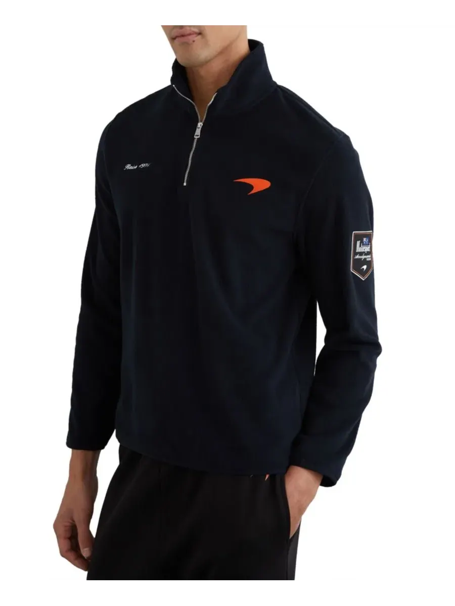 Флисовый полузамок-поло с вышивкой McLaren Racing, Meros REISS