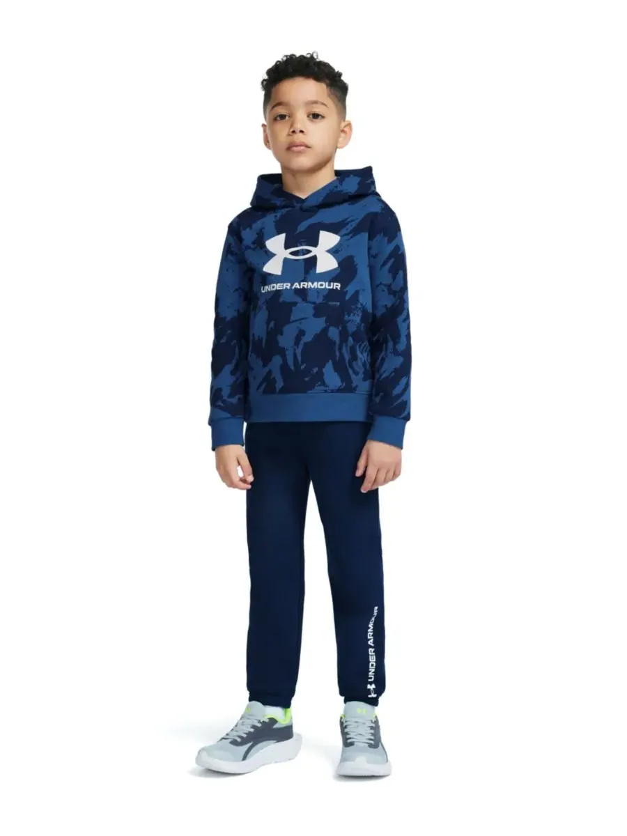 Детский комплект из худи и брюк с принтом Under Armour — изображение 3 из 13, синий/черный