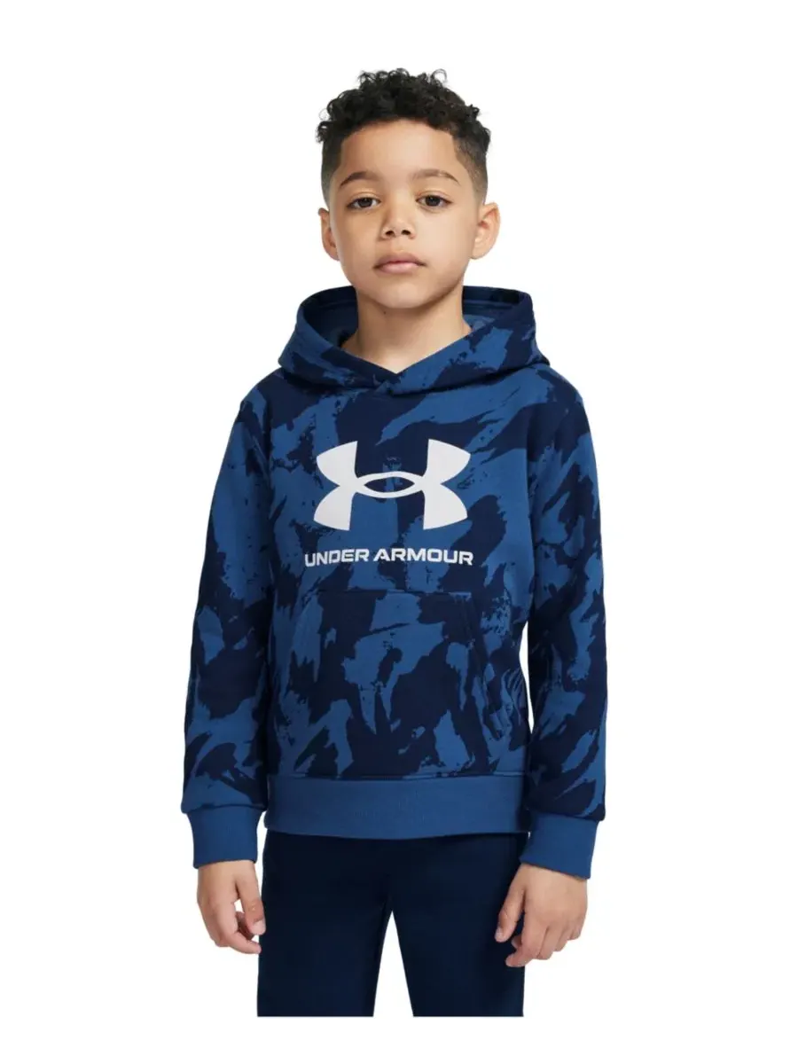Детский комплект из худи и брюк с принтом Under Armour — изображение 4 из 13, синий/черный