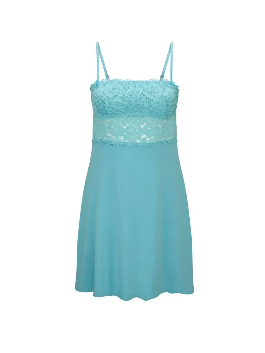 Комбинация-слип Samantha Knit Slip Adore Me — изображение 4 из 4, синий